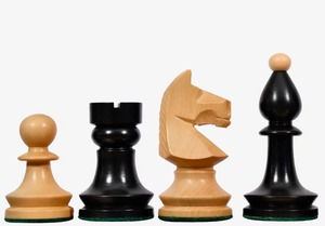 ตัวหมากรุกหรูหราแบบโรมาเนียและฮังการี ขนาด 3.8 นิ้ว ทำจากไม้เอโบนีและไม้บ็อกซ์วูด น้ำหนักสมดุล ราคาดีที่สุด - Product Image 6