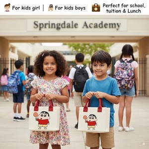 Most Selling Kids Tote <b>Bag</b> <b>Foldable</b> Canvas Shopping <b>Bag</b> For Children Eco Friendly Daily Use Available For Sale - Product Image 2