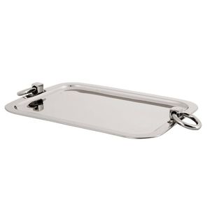 Plateau de service élégant en métal, fait main, vaisselle décorative pour la restauration, les événements, la maison et les réceptions. - Product Image 5