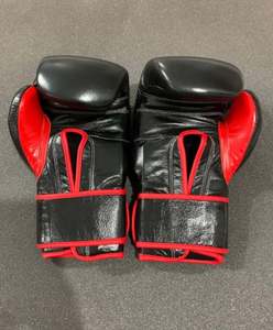 Gants de boxe professionnels unisexes en cuir de vachette véritable, fermeture auto-agrippante, protection complète des doigts, évacuation de l'humidité - Product Image 6
