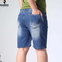 Shorts en jean pour hommes, shorts en denim fins pour l'été, shorts en coton, coupe droite, décontractés