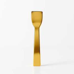 Gold Finish Shilajit <b>Spoon</b> Stainless Steel Ayurvedic Resin Scoop - Product Image 1