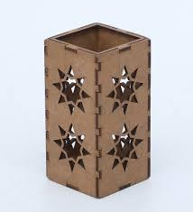 Decorative Wooden Pen Holder Stand Laser Cut <b>Desk</b> Organizer for Office <b>Study</b> Table - Product Image 4