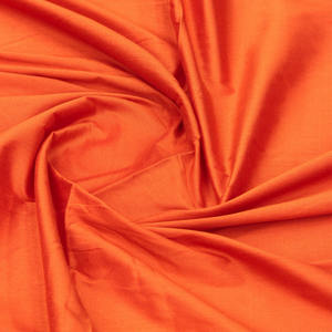 Couleur orange 100% Pure Mulberry Silk Jacquard a Grade Quality home chair mûrier pure soie tissu finition lisse - Product Image 1
