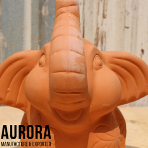 Maceta de Elefante de Terracota Tallada a Mano, Diseño Rústico, Maceta para Plantas de Interior, Decoración de Estilo Animal, Estilo Antiguo, Vintage, Ecológica - Product Image 5