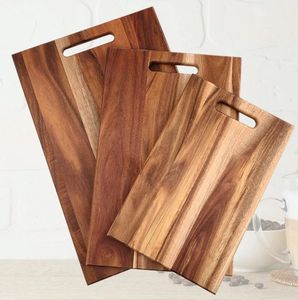 Tablas de Cortar Naturales Personalizadas, Aptas para Cuchillos, de Madera de Acacia, Juego de Tablas de Cortar Ecológicas, Aptas para Lavavajillas, Rectangulares - Product Image 6
