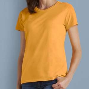 Camiseta informal de estilo sencillo para mujer, camiseta básica suave con cuello redondo, camiseta de moda urbana de gran tamaño para mujer, cómoda - Product Image 6