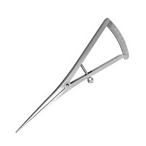 Calibrador Recto de 7 Pulgadas para Mapeo Óseo, Instrumento de Medición de Precisión de 0-40 mm, Acero Inoxidable de Grado Alemán, Ortopédico - Product Image 3