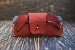 Étui à lunettes de soleil de luxe en cuir pleine fleur vintage, résistant à l'eau, léger, durable, avec doublure douce, protection pour lunettes, vente en gros - Product Image 4