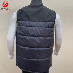 Chaleco Acolchado Exclusivo sin Mangas con Cuello Redondo, Multipanel, de Poliéster, con Cierre, para Hombre, con Logotipo Personalizado, Impermeable - Product Image 3