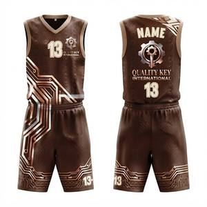 Tenue d'entraînement athlétique sans manches à col en V, uniforme de basketball personnalisé, design sur mesure, kit de match à séchage rapide, uniforme de basketball - Product Image 3