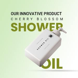 Aceite de Ducha Orgánico a Base de Hierbas con Flor de Cerezo, Hidratante y Limpiador Corporal Natural para Piel Sensible, Marca Privada OEM/ODM - Product Image 2