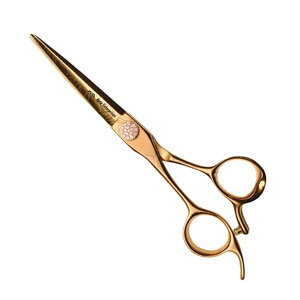 Tijeras de pelo de corte curvo Tijeras de peluquero profesionales al por mayor | Fábrica de instrumentos de belleza y cuidado de la belleza de alta calidad - Product Image 1