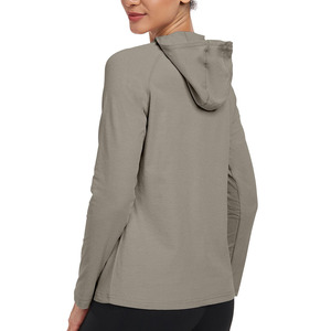 Confort ultime en polyester et élasthanne de qualité, flexibilité, respirabilité, couleur personnalisée, sweat à capuche de pêche pour femmes - Product Image 2