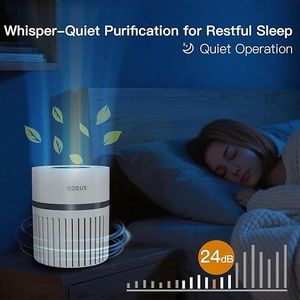 Purificatori d'Aria per Camera da Letto con Luce Notturna, Filtro a Carbone Attivo per 658 Ft2, Spugna Profumata per un Sonno Migliore - Prodotto per la Casa - Product Image 2