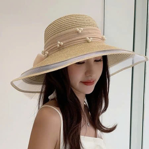 [Oferta] Sombrero de Paja Premium con Ala Invertida y Banda de Seda, Ajustable, Ligero, Sombrero de Sol de Moda 2026, 3 Colores - Product Image 4