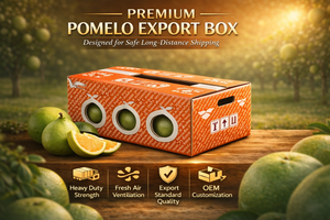 Caja de Cartón Corrugado Resistente, Ecológica y Hecha con Materiales Reciclados, para Fruta Fresca de Pomelo |   Exportación Agrícola - Product Image 6