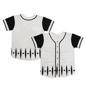 Camiseta de Béisbol Personalizada con Cuello en V, Manga Corta, Impresión de Letras y Logotipo Personalizados, Absorbente de Sudor, Talla Grande, 100% Poliéster - Product Image 5