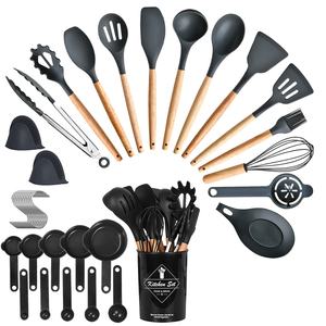 Set 35 pezzi utensili da cucina 4 colori opzioni utensile da forno supporto accessori include uovo frusta separatore Tong Turner - Product Image 2