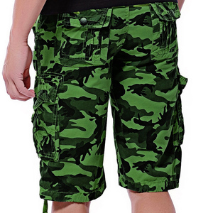 Nouveau design tendance 2026, shorts cargo pour hommes, shorts cargo décontractés élastiques pour hommes, logo personnalisé, shorts en coton, fabrication au Pakistan, OEM - Product Image 6