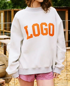 Custom logo 2026 Fall Women Reversible Mock Neck Sweatshirt High Quality Oversized Fleece Pullover Sweatshirt Top Manufacturer - Product Image 4