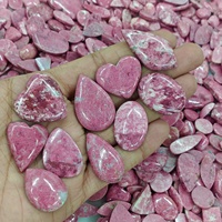 Lot de cabochons en thulite naturelle, vente en gros de pierres précieuses en thulite pour la création de bijoux