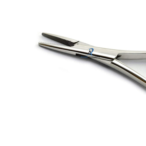 Porte-aiguille chirurgical dentaire à pointe perforée en acier inoxydable, instrument de suture avec poignée ergonomique à verrouillage, outil professionnel - Product Image 2