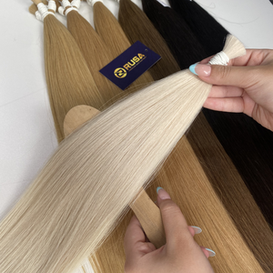 Extensiones de Cabello Humano Virgen Liso Rusahair, Color Claro, Cabello Vietnamita a Granel, Mechones de Una Sola Capa con Puntas Completas para Salón - Product Image 5