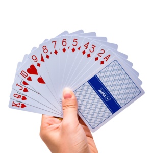Logo personalizzato impermeabile pubblicità carte da gioco nero Core gioco di stampa di carta per uso familiare - Product Image 2