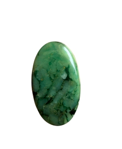 Cabujón de Jade Verde Natural, Corte Triangular, Pulido, Gema Suelta para Joyería - Product Image 1