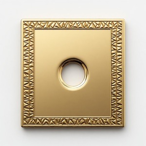 Luxury Solid Brass Matte Black Backplate Crafted For Contemporary Interior <b>Doors</b> Offering Durable Performance And Style - Product Image 4