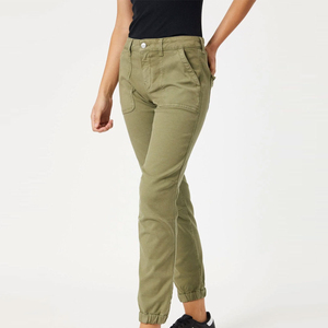 Pantalones Cargo de Moda para Mujer con Diseño de Logotipo Personalizado, Pantalones Cargo Rectos Lavados Casuales de Alta Calidad, Servicio OEM - Product Image 2