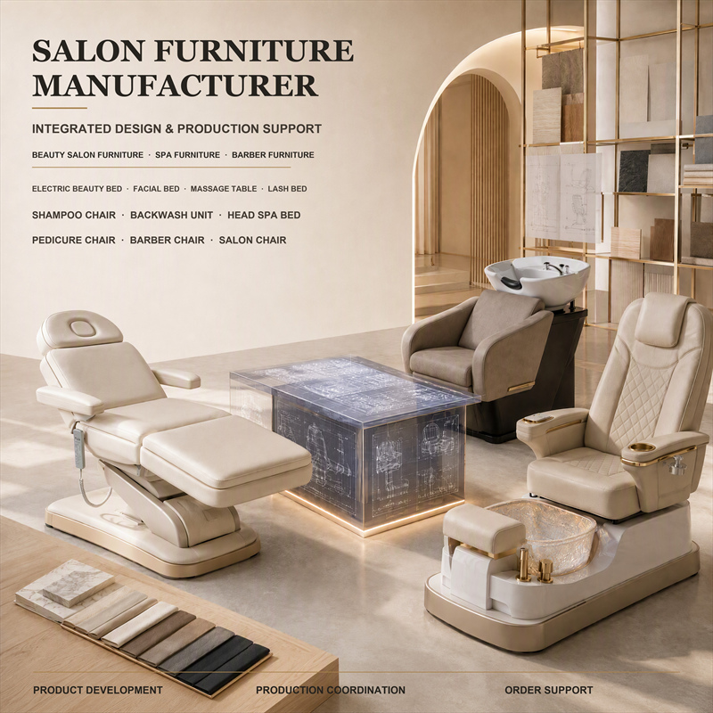 Commercial 2-in-1 Manicure Pedicure Spa Massage Chair Diamond Quilted ...