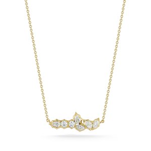 Collar de barra con diamantes cultivados en laboratorio de corte mixto, engastados en oro de 14K y 18K, 18 pulgadas, con colgantes de racimo en forma de marquesa, pera y redondos, precio de fábrica B2B - Product Image 4