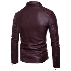 Dark Brown <b>Suede</b> Leather Bomber JacketOEM Custom Brown PU Motorcycle Clothing Classic <b>Suede</b> Leather <b>jacket</b> for <b>men</b> - Product Image 4