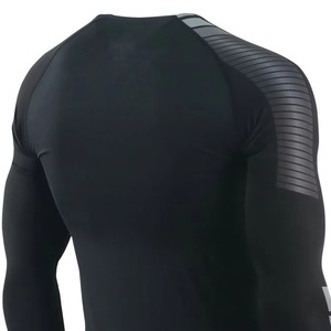 Wholesale Bjj Spandex/Nylon Custom Print Anti-UV Eco-Friendly Rash Guard Full Sleeve 180g Quick Dry High Quality Breathable Men - Product Image 4