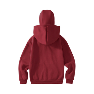 Sudadera con capucha unisex al por mayor, todas las tallas, colección de invierno, con cremallera, estilo urbano, forro polar, oversize, bordada, con patrón sólido, ecológica - Product Image 3