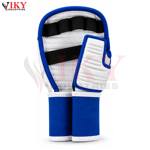 Guantes de Entrenamiento Kudo Elegantes Azules y Blancos Acolchados para Artes Marciales, Guantes Deportivos Hechos a Medida, Marca Privada, Venta al Por Mayor de Fábrica - Product Image 5