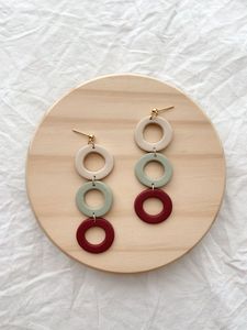 H a CRAFT ต่างหูแบบหนีบเรซิ่นสำหรับงานปาร์ตี้สำหรับผู้หญิง - Product Image 5