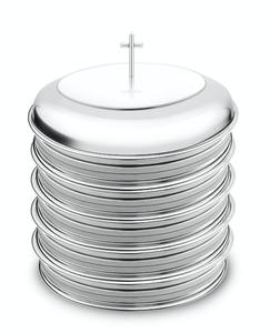 Juego de Comunión Premium de Cinco Bandejas con 200 Copas, Anillo de Fondo Estable, Acero Inoxidable de Alta Calidad con Acabado Espejo - Product Image 1