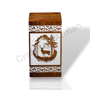Handcrafted Rosewood Urn <b>Box</b> Tree of Life <b>Memorial</b> <b>Keepsake</b> handmade urn <b>box</b> - Product Image 2
