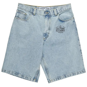 Pantalones Cortos de Mezclilla Elegantes para Hombre, Diseño OEM, Fabricados en Pakistán, Ideales para Looks Urbanos y Conjuntos Cómodos de Verano - Product Image 1