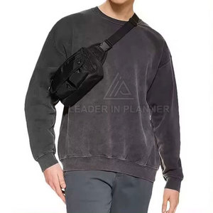 เสื้อสเวตเชิ้ตผู้ชายคุณภาพพรีเมียม แฟชั่นทันสมัย ล้างสีแบบแอซิดวอช ไซส์พลัส เสื้อผ้าแฟชั่นพื้นฐาน เสื้อสเวตเชิ้ตล้างสีแบบแอซิดวอช - Product Image 6
