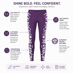 <b>Women</b> High Waisted Yoga Pants Diamond Printed Gym <b>Leggings</b> Sexy Tights Athletic Fitness Wear Workout Sports Trousers Activewear - Product Image 5