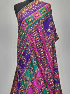 Traditional Mirror Embroidery Shawls Fashion <b>Scarves</b> Hijab Set Festive Party Wear Handmade Women Clothing Wholesale Accessories - Product Image 2