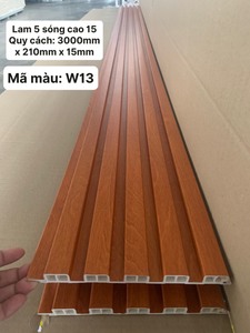 แผ่นผนัง WPC สำหรับตกแต่งภายใน ติดตั้งง่าย ลายลูกฟูก ผู้ผลิตโดยตรง - Product Image 1