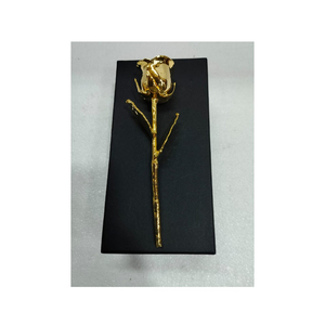 ดอกกุหลาบแท้เคลือบทองคำ 24K หรูหรา ทำมือ พร้อมกล่องของขวัญ ขายส่ง สำหรับวันครบรอบและวันวาเลนไทน์สุดโรแมนติก - Product Image 3