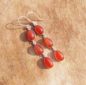 Pendientes de Aro Hechos a Mano con Piedras Preciosas Naturales para Mujer, Disponibles en Cantidad al por Mayor - Product Image 4