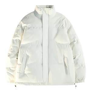 2025 Customizable Men's Winter Cotton Jacket High Quality Lightweight Zip Quilted Hooded <b>Windbreaker</b> <b>Black</b> Long & XL Size - Product Image 1