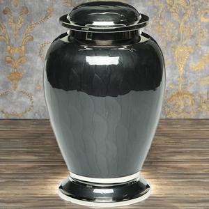 โกศบรรจุอัฐิทรงกลมสีขาวทองเหลืองหล่อขึ้นรูปทันสมัยขายดีที่สุด ขอบสีทอง ทำด้วยมือ ล้างทำความสะอาดได้ ใช้เป็นแจกันตั้งโต๊ะได้ ปรับความจุได้ตามต้องการ - Product Image 3